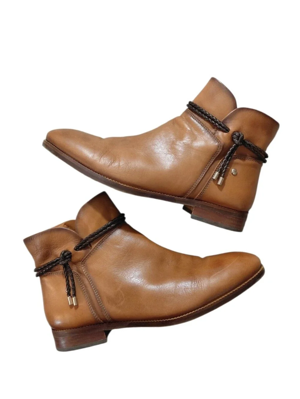 PIKOLINOS Royal Chestnut Leather Chukka Boots Women's Size 7.5 Brown Booties